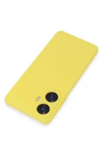 Uray store Realme C55 Kılıf Nano içi Kadife Silikon - Sarı - Görsel 2
