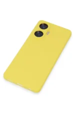Uray store Realme C55 Kılıf Nano içi Kadife Silikon - Sarı - Görsel 3