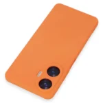 Uray store Realme C55 Kılıf Nano içi Kadife Silikon - Turuncu