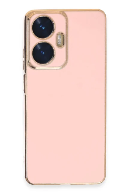 Uray store Realme C55 Kılıf Volet Silikon - Pembe