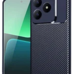 Uray store Realme C61 Kılıf Auto Focus Karbon Kapak - Lacivert