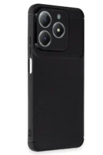 Uray store Realme C61 Kılıf Auto Focus Karbon Kapak - Siyah - Görsel 2