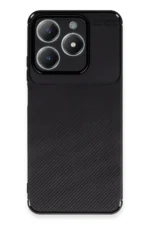 Uray store Realme C61 Kılıf Auto Focus Karbon Kapak - Siyah - Görsel 4
