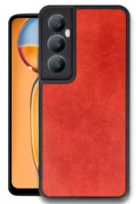 Uray store Realme C65 Kılıf Aras Deri Kapak - Kırmızı