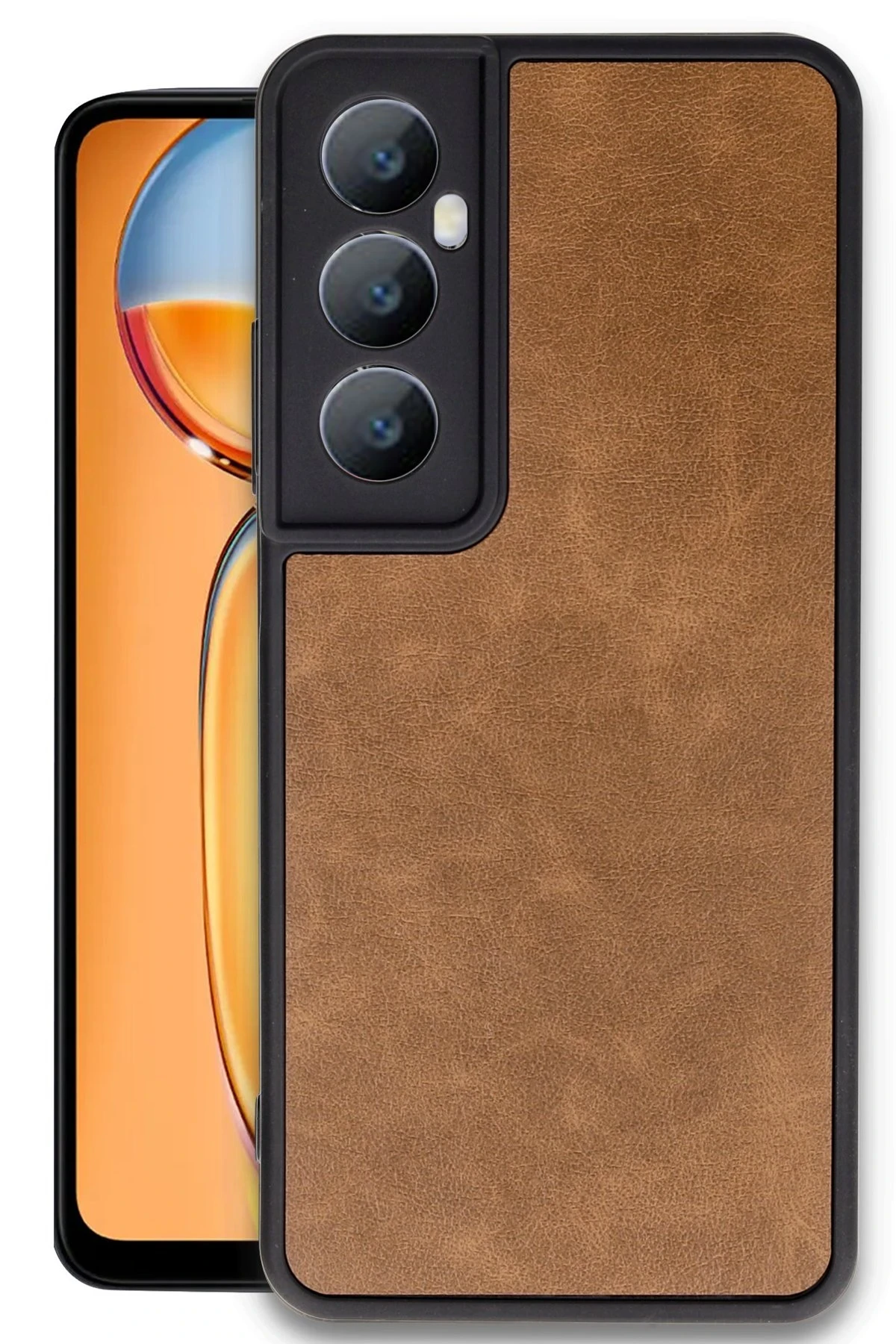 newface-realme-c65-kilif-aras-deri-kapak-taba-default Uray store Realme C65 Kılıf Aras Deri Kapak - Taba - Görsel 1