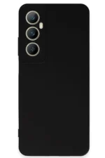 Uray store Realme C65 Kılıf First Silikon - Siyah