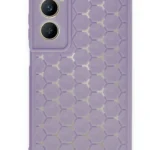 Uray store Realme C65 Kılıf Petek Silikon Kapak - Lila