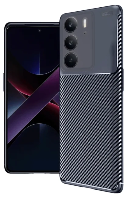 Uray store Realme C75 4G Auto Focus Karbon Kapak - Lacivert