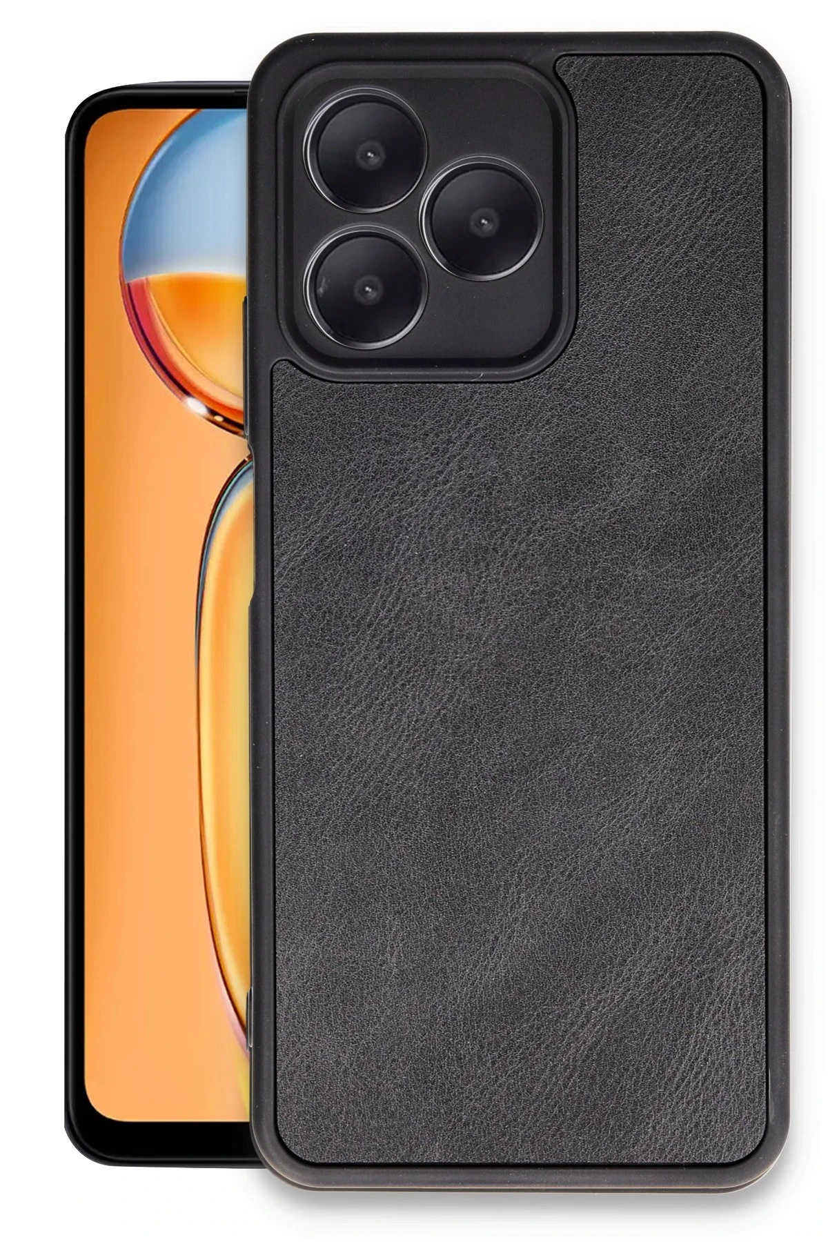 newface-realme-note-50-4g-kilif-aras-deri-kapak-siyah-default Uray store Realme Note 50 4G Kılıf Aras Deri Kapak - Siyah - Görsel 1