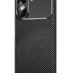 Uray store Realme Note 60 Kılıf Auto Focus Karbon Kapak - Siyah