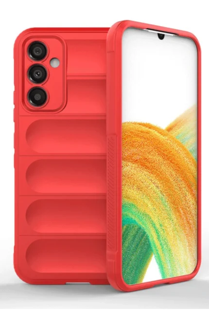 Uray store Samsung A36 Kılıf Optimum Silikon - Kırmızı