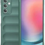 Uray store Samsung A36 Kılıf Optimum Silikon - Koyu Yeşil