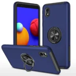 Uray store Samsung Galaxy A01 Core Kılıf Elit Yüzüklü Kapak - Lacivert