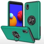 Uray store Samsung Galaxy A01 Core Kılıf Elit Yüzüklü Kapak - Yeşil