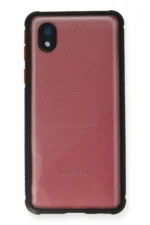 Uray store Samsung Galaxy A01 Core Kılıf Miami Şeffaf Silikon - Siyah - Görsel 2