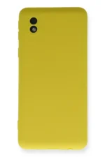 Uray store Samsung Galaxy A01 Core Kılıf Nano içi Kadife Silikon - Sarı
