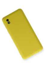 Uray store Samsung Galaxy A01 Core Kılıf Nano içi Kadife Silikon - Sarı - Görsel 3