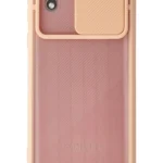 Uray store Samsung Galaxy A01 Core Kılıf Palm Buzlu Kamera Sürgülü Silikon - Pembe