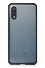 Uray store Samsung Galaxy A02 Kılıf Miami Şeffaf Silikon - Lacivert