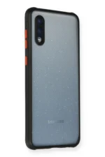 Uray store Samsung Galaxy A02 Kılıf Miami Şeffaf Silikon - Siyah - Görsel 2