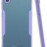 Uray store Samsung Galaxy A02 Kılıf Platin Silikon - Lila