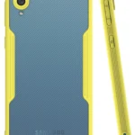 Uray store Samsung Galaxy A02 Kılıf Platin Silikon - Sarı