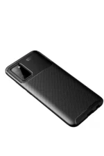 Uray store Samsung Galaxy A02S Kılıf Auto Focus Karbon Kapak - Siyah - Görsel 2