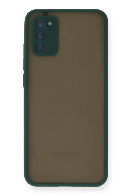 Uray store Samsung Galaxy A02S Kılıf Montreal Silikon Kapak - Yeşil
