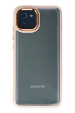 Uray store Samsung Galaxy A03 Kılıf Dora Kapak - Pudra - Görsel 3