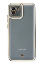 Uray store Samsung Galaxy A03 Kılıf Liva Lens Silikon - Beyaz - Görsel 2
