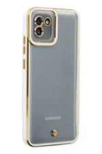 Uray store Samsung Galaxy A03 Kılıf Liva Lens Silikon - Beyaz