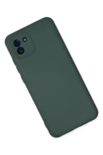 Uray store Samsung Galaxy A03 Kılıf Nano içi Kadife Silikon - Koyu Yeşil - Görsel 3