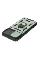Uray store Samsung Galaxy A03 Kılıf Pars Lens Yüzüklü Silikon - Yeşil - Görsel 5