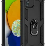 Uray store Samsung Galaxy A03 Kılıf Sofya Yüzüklü Silikon Kapak - Siyah