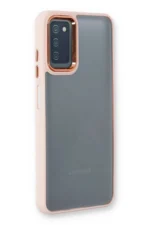 Uray store Samsung Galaxy A03S Kılıf Dora Kapak - Pudra