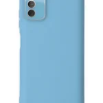 Uray store Samsung Galaxy A03S Kılıf Lansman Glass Kapak - Mavi
