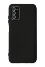 Uray store Samsung Galaxy A03S Kılıf Lansman Glass Kapak - Siyah
