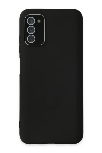 Uray store Samsung Galaxy A03S Kılıf Lansman Glass Kapak - Siyah