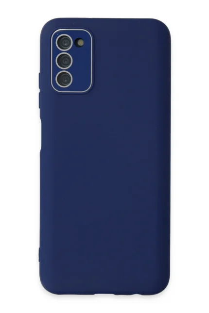 Uray store Samsung Galaxy A03S Kılıf Lansman Glass Kapak - Sky Blue