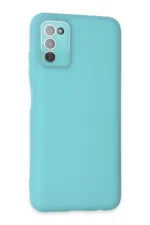 Uray store Samsung Galaxy A03S Kılıf Lansman Glass Kapak - Turkuaz - Görsel 2