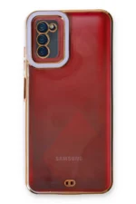 Uray store Samsung Galaxy A03S Kılıf Liva Lens Silikon - Lila - Görsel 3
