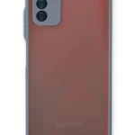 Uray store Samsung Galaxy A03S Kılıf Montreal Silikon Kapak - Gri