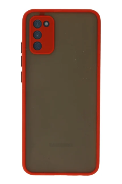 Uray store Samsung Galaxy A03S Kılıf Montreal Silikon Kapak - Kırmızı