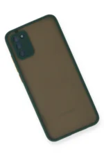 Uray store Samsung Galaxy A03S Kılıf Montreal Silikon Kapak - Yeşil - Görsel 3