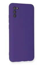 Uray store Samsung Galaxy A03S Kılıf Nano içi Kadife Silikon - Mor - Görsel 3