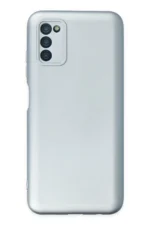 Uray store Samsung Galaxy A03S Kılıf Nano içi Kadife Silikon - Sky Blue