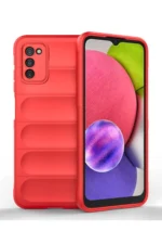 Uray store Samsung Galaxy A03S Kılıf Optimum Silikon - Kırmızı