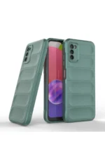Uray store Samsung Galaxy A03S Kılıf Optimum Silikon - Koyu Yeşil - Görsel 2