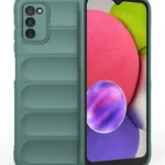Uray store Samsung Galaxy A03S Kılıf Optimum Silikon - Koyu Yeşil