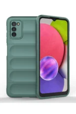 Uray store Samsung Galaxy A03S Kılıf Optimum Silikon - Koyu Yeşil